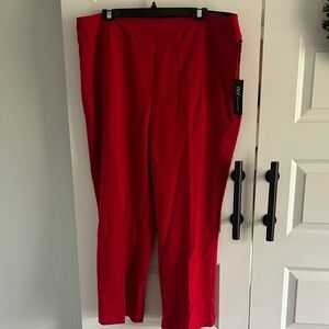Jones New York red ponte knit mid rise  Pants size 2X